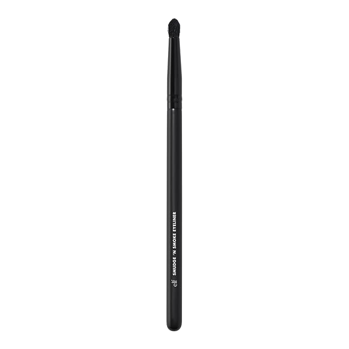 e.l.f. Smudge 'N Smoke Eyeliner Brush, Multi-Use Eyeshadow & Eyeliner Brush For Creating A Perfect Smoky Eye, Vegan & Cruelty-Free-FemmiqueWomen