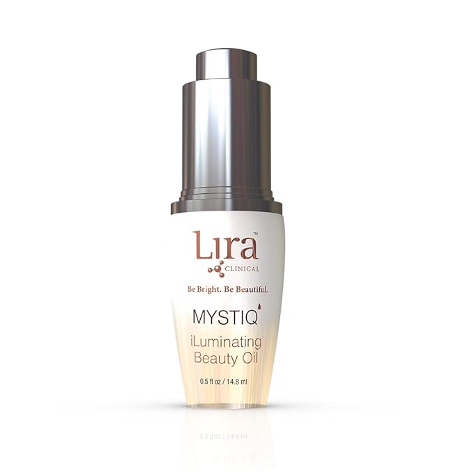 Lira Clinical MYSTIQ iLuminating Beauty Oil - Vitamin C Face Oil with Plant Stem Cell Extract - Hydrates Skin with Argan, Baobab with Antioxidants - Facial Drops for Daily Skincare Routine - 0.5 Oz-FemmiqueWomen