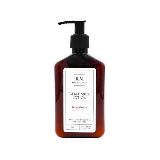 Goat Milk Lotion, Mooseberry Fragrance, Hydrating Lotion for Men & Women With Nourishing Goat Milk, Shea Butter, Sunflower Oil & Aloe, Packed With Vitamin A, E & Selenium, 9 Oz-FemmiqueWomen