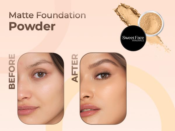 (1 Pound) (Deep Tan) Foundation Powder Refill By Sweet Face Minerals, Lightweight Mineral Loose Makeup Powder with SPF 20, Full Coverage Flawless Finish, Talc-free, Cruelty-Free, Refillable Pouch-FemmiqueWomen