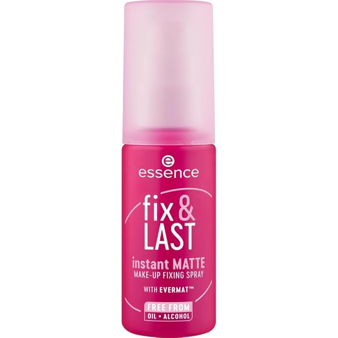 essence | Fix & Last Instant Matte Makeup Fixing Spray | Shine Control & Long-Wearing Formula | Vegan & Cruelty Free-FemmiqueWomen