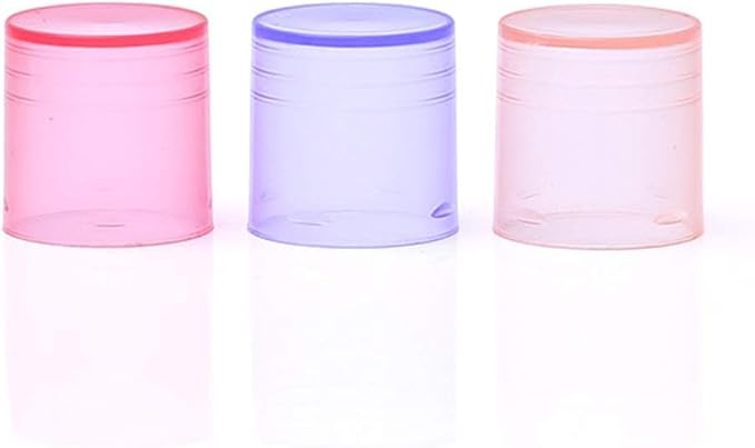 30 Pieces Multicolor Empty Lip Balm Container Tubes Lip Balm Empty Container Clear Tubes with Twist Bottom and Top Cap(Color Random)-FemmiqueWomen