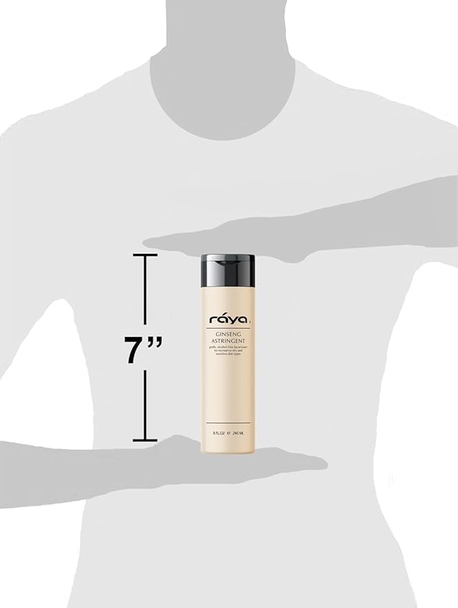 RAYA Ginseng Astringent with AHA 6 oz (G-205) | Gentle Glycolic Facial Toner for Dry and Sensitive Skin | Helps Tighten Pores, Smooth Complexion, and Reduce Fine Lines | Made with Alpha Hydroxy Acids-FemmiqueWomen