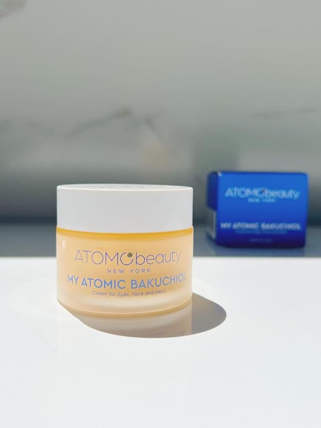 MY ATOMIC BAKUCHIOL Cream for Eyes, Face and Neck – Bakuchiol + Purified Quinoa Seed Polysaccharides | Anti-Aging, Lifting & Brightening | Retinol Alternative | Vegan & Dermatologically Tested – 45ml-FemmiqueWomen