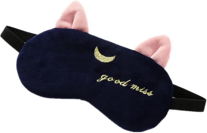 2PCS Eye Mask for Sleeping Cute Sailor Moon Natural Sleep Eye Mask Eyeshade Cover Shade Eye Patch Soft Portable Blindfold Travel Eyepatch for Girls Boys Women Men-FemmiqueWomen