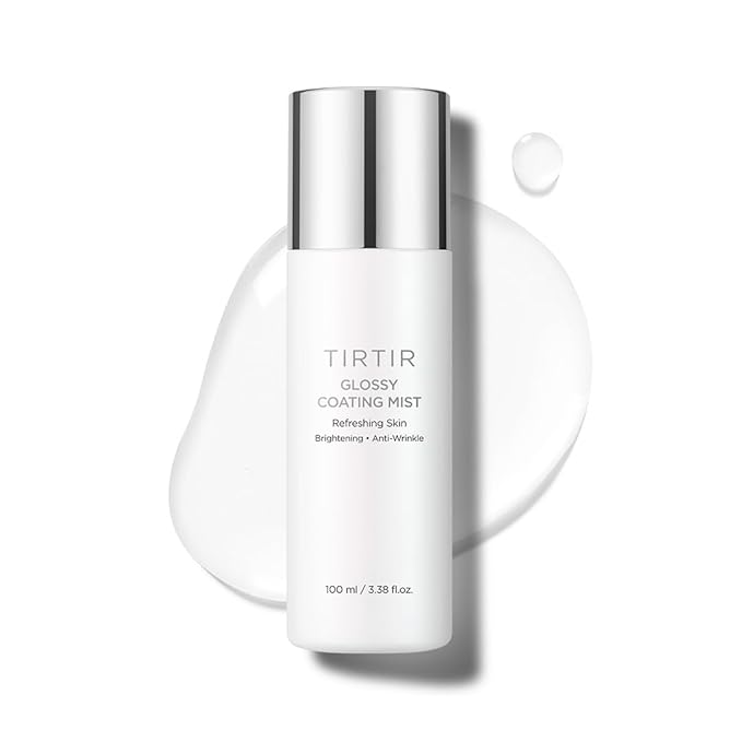TIRTIR Glossy Coating Mist 3.38 fl. oz, Illuminating Polyglutamic Acid Face Mist for Fresh, Glowing Skin,Cooling, Soothing, Makeup Prep Spray-FemmiqueWomen