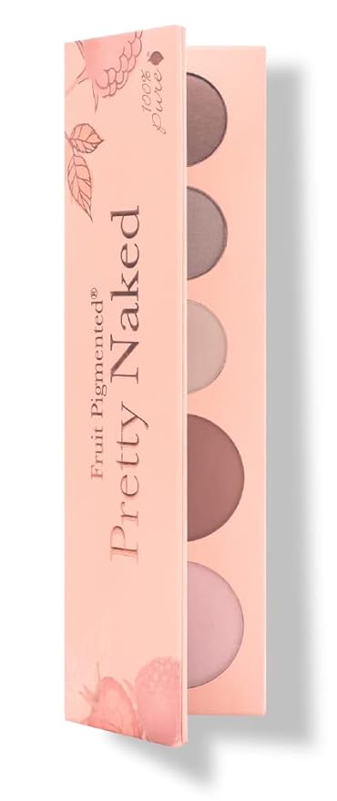 100% PURE Pretty Naked Makeup Palette All in One Compact 3 Eyeshadow, Blush, Face Highlighter, Fruit Pigmented Natural Nude, Neutral Looks for All Skin Types - Vegan (Soft, Neutral Tones)-FemmiqueWomen