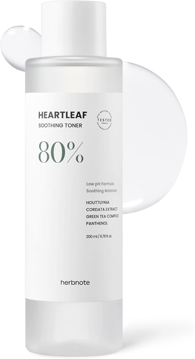 Heartleaf Soothing Moisture Toner - Low pH, 80% Heartleaf Extract, Enriched with Houttuynia Cordata & Green Tea, Clinically Tested, No Irritation - Ideal for Sensitive Skin, 6.76 f l. oz-FemmiqueWomen