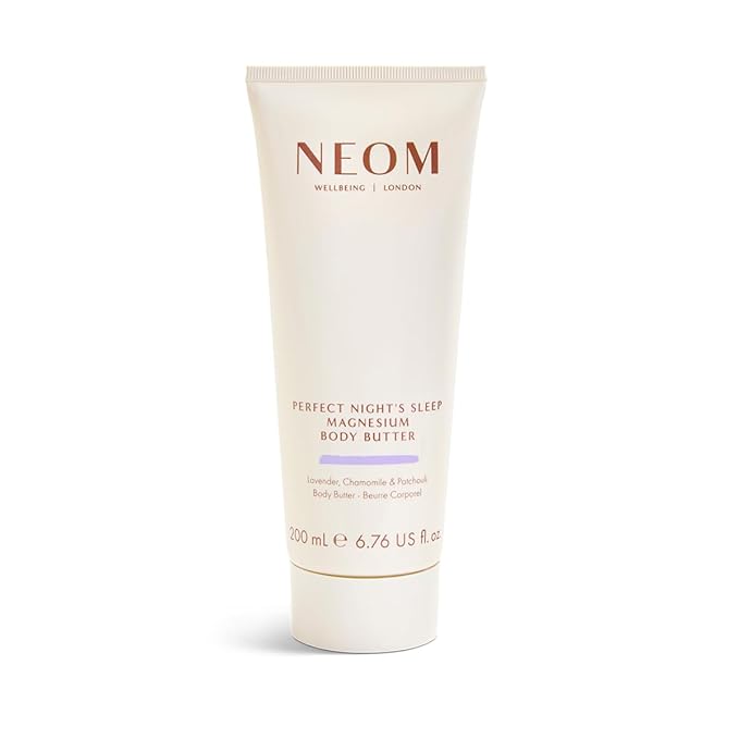 Neom - Magnesium Body Butter | 6.76 Fl Oz (200ml) | Lavender, Chamomile, & Patchouli | Lotion for Sleep with Essential Oils | 100% Natural Fragrances | Nourish & Soften | Signature Sleepy Scent-FemmiqueWomen