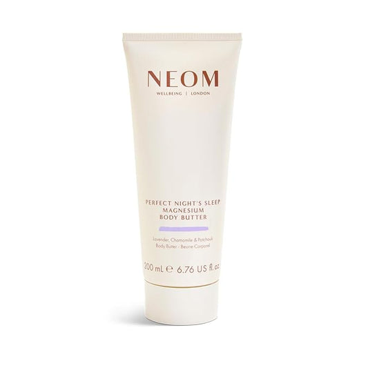 Neom - Magnesium Body Butter | 6.76 Fl Oz (200ml) | Lavender, Chamomile, & Patchouli | Lotion for Sleep with Essential Oils | 100% Natural Fragrances | Nourish & Soften | Signature Sleepy Scent-FemmiqueWomen