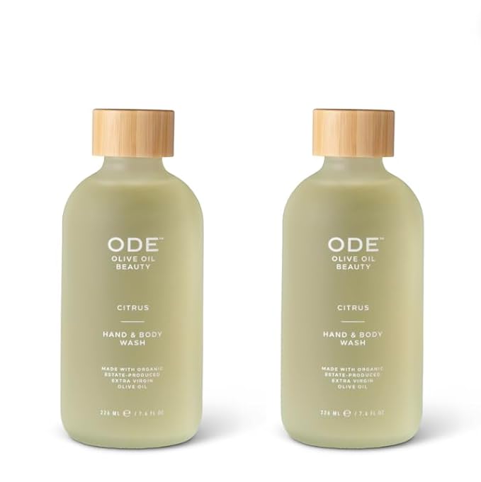 McEvoy Ranch Citrus Hand & Body Wash (2-pack) by ODE Olive Oil Beauty, Organic EVOO, California Made, Nourishing Foaming Wash-FemmiqueWomen