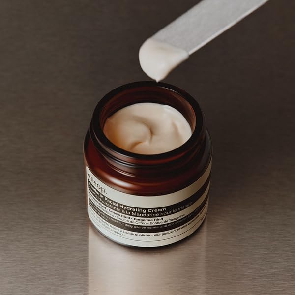 Aesop Mandarin Facial Hydrating Cream | Cools, Tones, and Balances Normal And Combination Skin | Mandarin Rind, Lemon Rind, Tangerine Rind | 2.1 oz / 60 mL-FemmiqueWomen