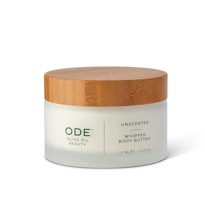 McEvoy Ranch Whipped Body Butter | ODE Olive Oil Beauty | 5.8 FL OZ | Crafted with Organic EVOO, Hyaluronic Acid, Organic Shea & Cocoa Butters | Nourishing, Brightening, Firming (Unscented)-FemmiqueWomen