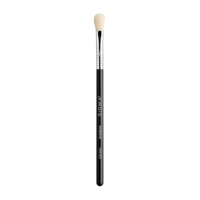 Sigma Beauty Professional E25 Max Eyeshadow Blending Brush – Professional Eyeshadow Brush for Seamless Eyeshadow Blending, Softens Dramatic Edges & Harsh Lines for a Well Blended Effect (1 Brush)-FemmiqueWomen