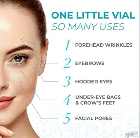 Instantly Ageless Facelift in A Box - Instant Eye Bag Remover Puffiness -1 Box of 25 Vials - Instant Under Eye Bags Remover - Wrinkle Tightener - Instant Wrinkle Remover for Face Instant Lift-FemmiqueWomen