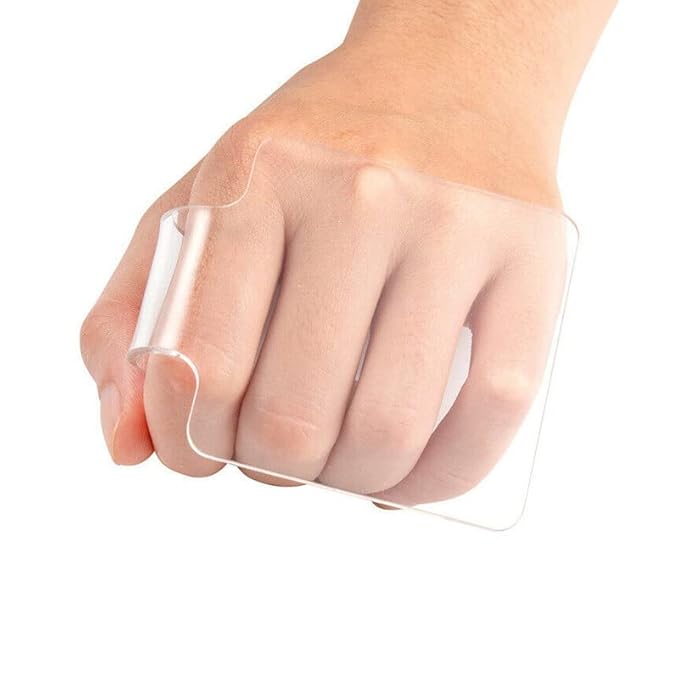 2PCS Clear Acrylic Professional Makeup Palette Handheld Cosmetic Nail Art Manicure Palette for Mixing Foundation Cosmetics Eyeshadow Cremes-FemmiqueWomen