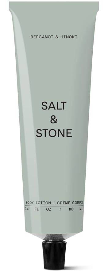 Salt & Stone Body Lotion for Women & Men | Hydrates, Nourishes & Softens Skin | Restores Dry Skin | Fast-Absorbing | Cruelty-Free & Vegan (100 ml) (Bergamot & Hinoki)-FemmiqueWomen