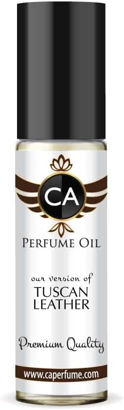 CA Perfume Impression of Tuscan Leather For Men Fragrance Body Oil Roll-On 0.3 Fl Oz/10ml-FemmiqueWomen