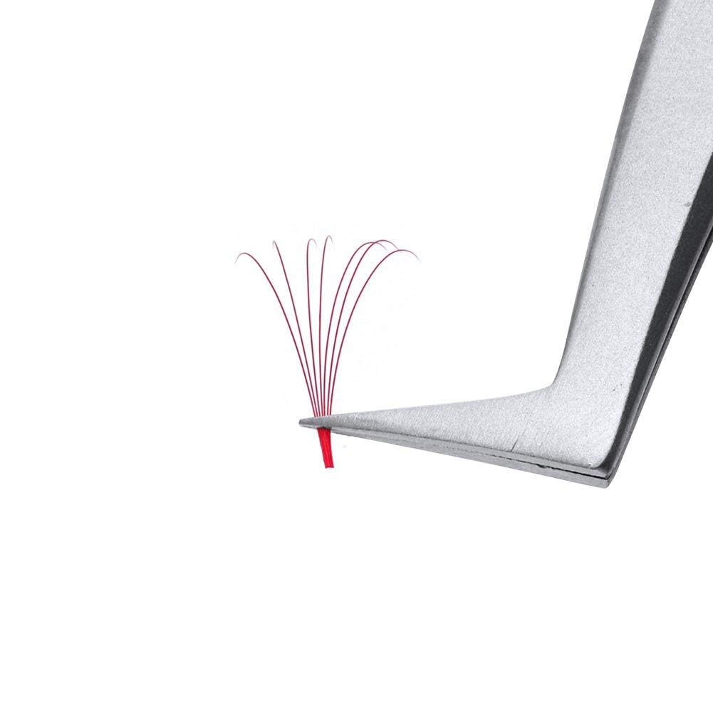 FADLASH Colored Easy Fan Eyelash Extension D Curl 0.07mm Easy Fan Volume Lashes Red Easy Fan Lash Extensions Self Fanning Lashes 15-20mm-FemmiqueWomen