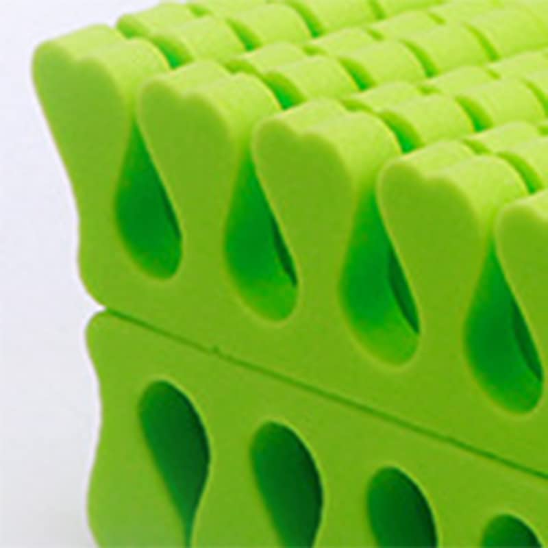 100PCS Sponge Toe Separator, Soft Toe Spreader Nail Art Finger Separator Divider Spacer Manicure Pedicure Tool for Nail Polish (Green)-FemmiqueWomen