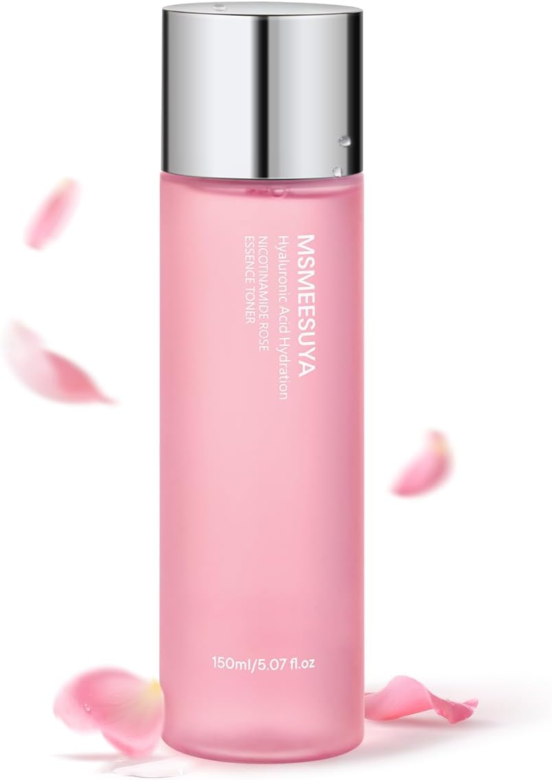 Nicotinamide Rose Essence Toner, with Rose Extract, Moisturizing, A Fresh and Delicate Feel, Alcohol-Free, Suitable for All Skin Types, 150ml/5.07 fl oz per Bottle.-FemmiqueWomen