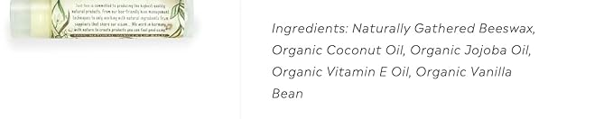 100% Natural Beeswax Lip Balm with Organic Oils (Cozy Vanilla, 4 pack)-FemmiqueWomen