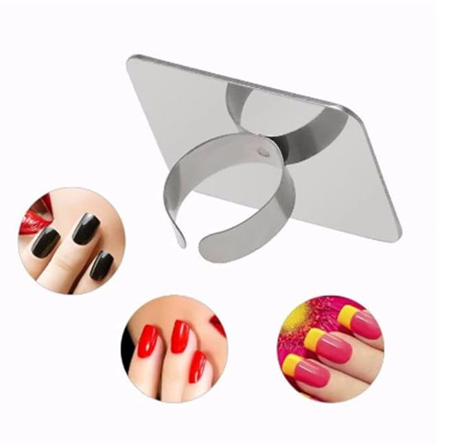 10pcs Manicure Spatula Nail-art Palette Stainless Steel Manicure Pallet Nail Art Ring Stainless Steel Pallet-FemmiqueWomen
