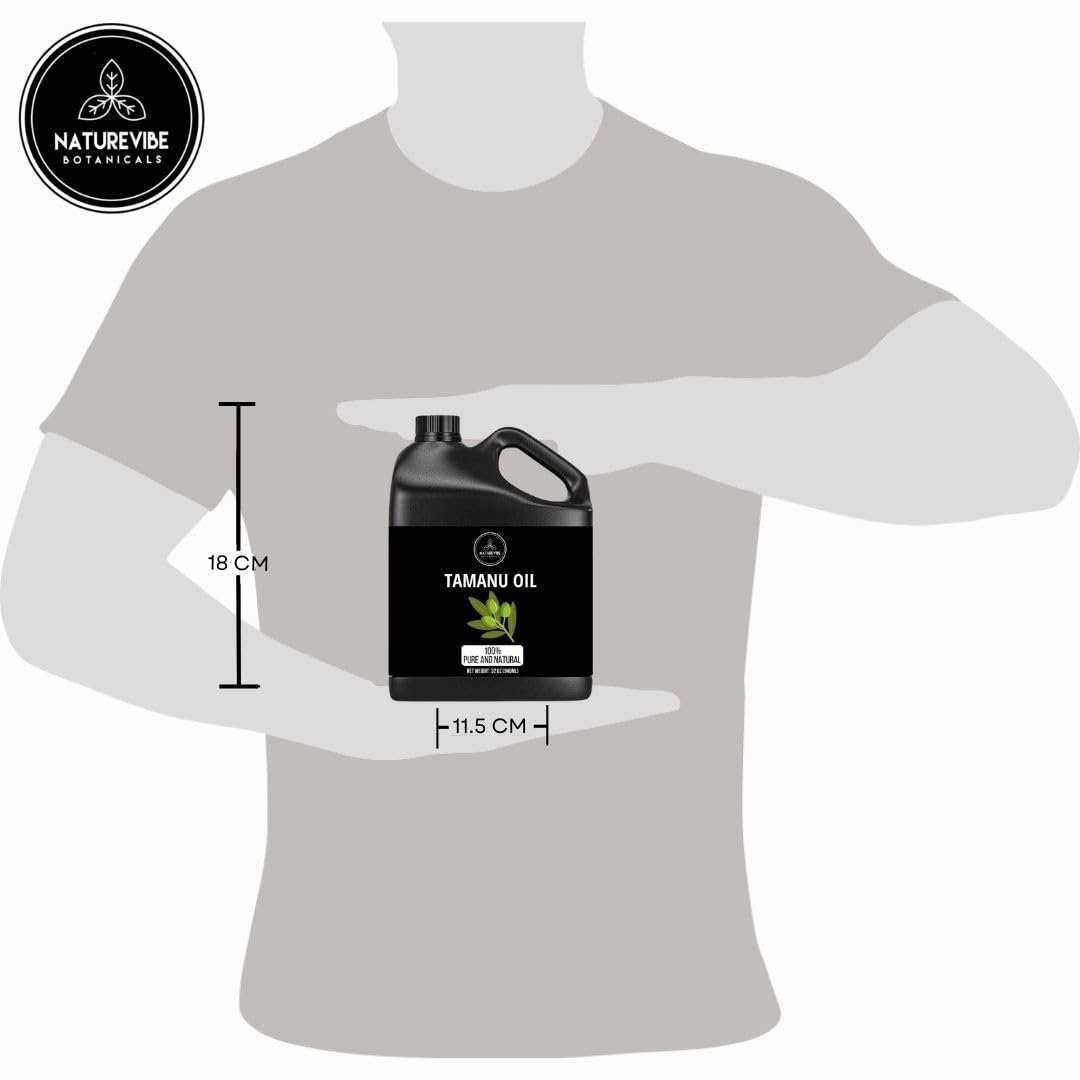 Naturevibe Botanicals Tamanu Oil 32 Ounces | 100% Pure and Natural | Great for Skin Care and Hair Care-FemmiqueWomen