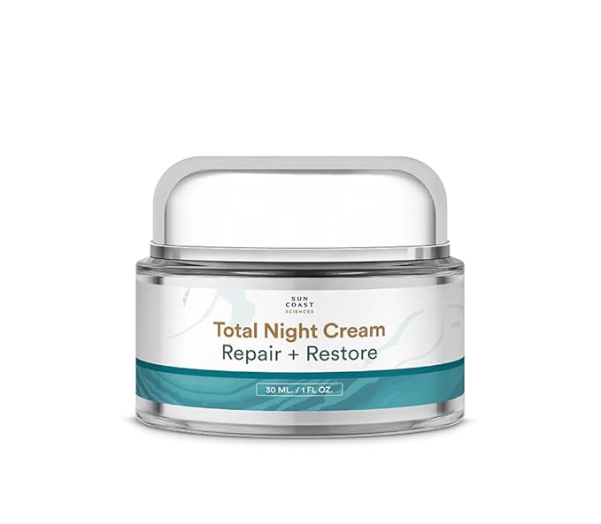 SUN COAST SCIENCES - Total Night Cream, Night Face Cream for All Skin Types, by Dr. Mark Rosenberg - 1 fl oz-FemmiqueWomen