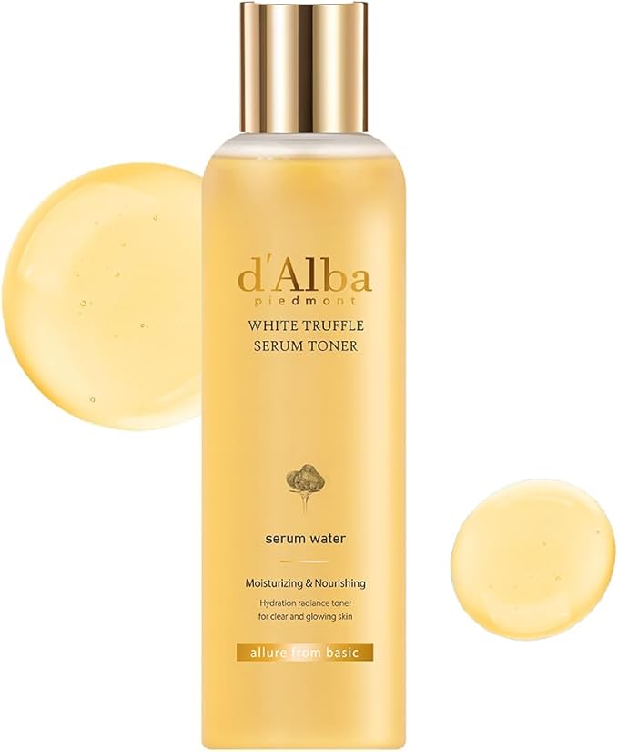 d'alba Piedmont White Truffle Moisturizing Serum Toner, Glass Skin with Double Vitamin Skincare, Face Moisturizer, (6.08fl. oz)-FemmiqueWomen