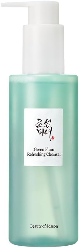 Beauty of Joseon Green Plum Refreshing Cleanser Gel Type Deep Pore Cleansing, Acne Face Wash, Blackhead Remover for All Skin Types, Korean Skincare 200ml, 6.76 fl.oz-FemmiqueWomen