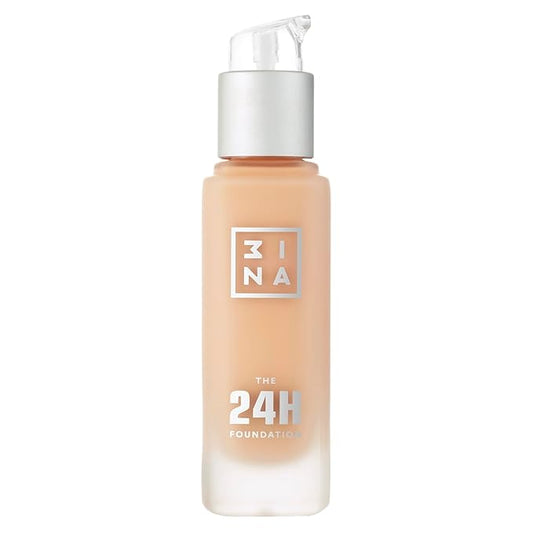 3INA The 24H Foundation 627-24H Long-Wearing Formula - Medium To High Buildable Coverage - Smooth Matte Finish - Expanded Shade Selection - Waterproof, Cruelty Free, Vegan Makeup - 1.01 Oz-FemmiqueWomen