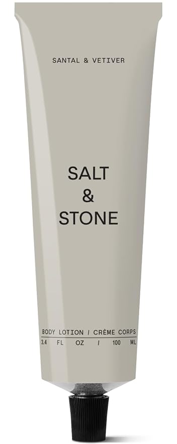 Salt & Stone Body Lotion for Women & Men | Hydrates, Nourishes & Softens Skin | Restores Dry Skin | Fast-Absorbing | Cruelty-Free & Vegan (100 ml) (Santal & Vetiver)-FemmiqueWomen