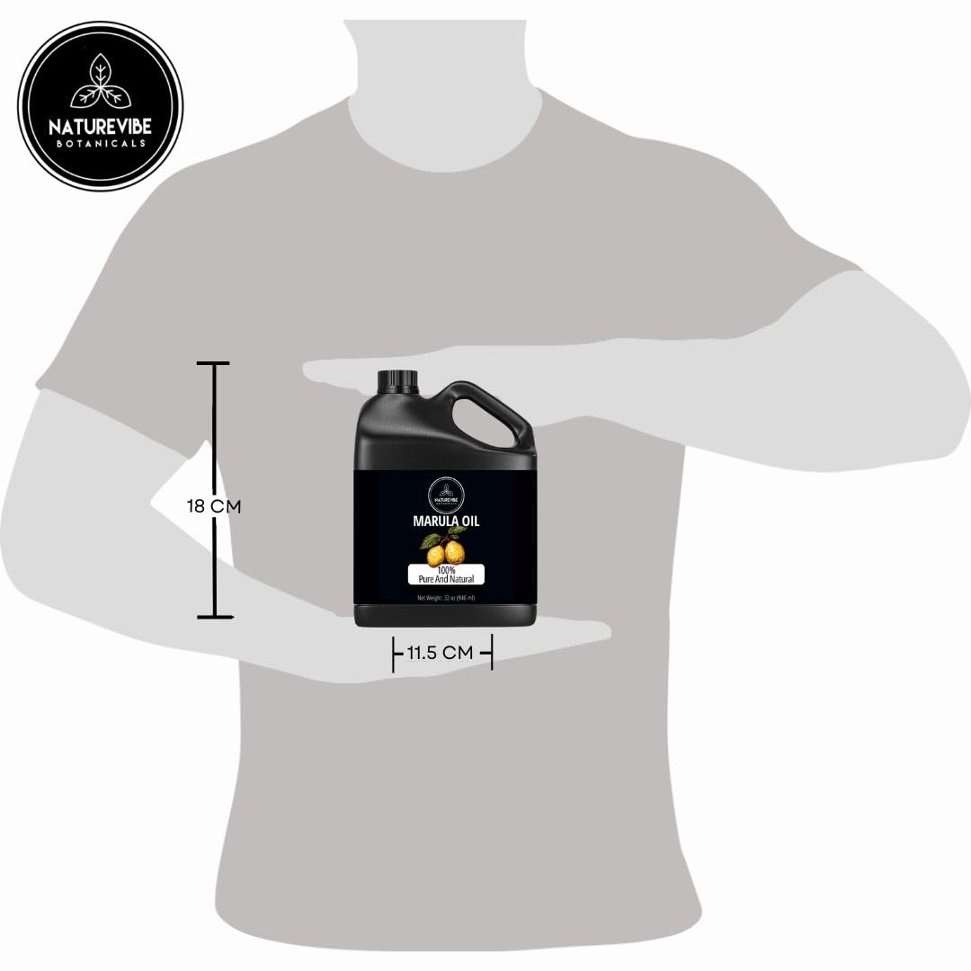 Naturevibe Botanicals Marula Oil 32 Ounces | 100% Pure and Natural | Great for Skin Care and Hair Care-FemmiqueWomen