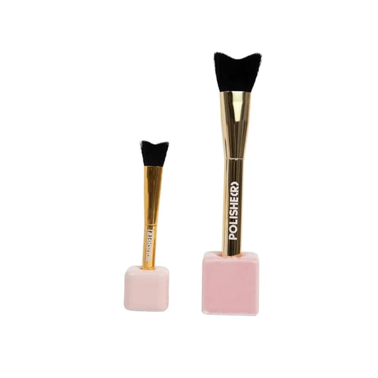 Polishe(r) Lash Cleansing Brush by SoCal Beauty - Ultra-Soft Synthetic Bristles for Gentle Lash Line Cleaning, Pairs Perfectly with Keep It Squeaky Cleanser-FemmiqueWomen