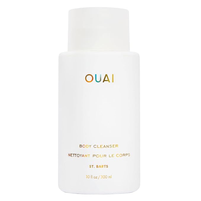 OUAI Body Cleanser, St. Barts - Foaming Body Wash with Jojoba Oil and Rosehip Oil to Hydrate, Nurture, Balance and Soften Skin - Paraben, Phthalate and Sulfate Free Skin Care Products - 10 Oz-FemmiqueWomen