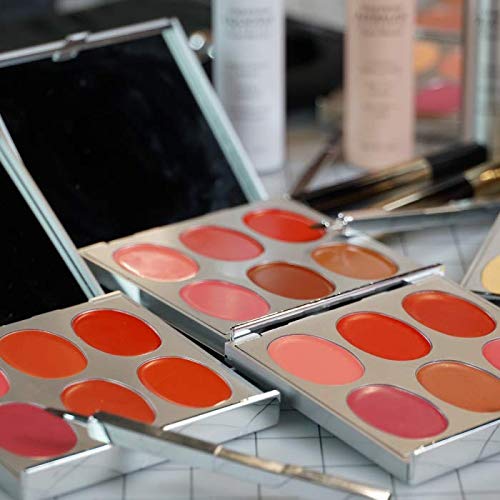 Jerome Alexander New Again Lipstick Palette & Retractable Brush, 6 Hot-Poured, Buildable & Blendable Smooth Matte Shades (Exciting Look)-FemmiqueWomen