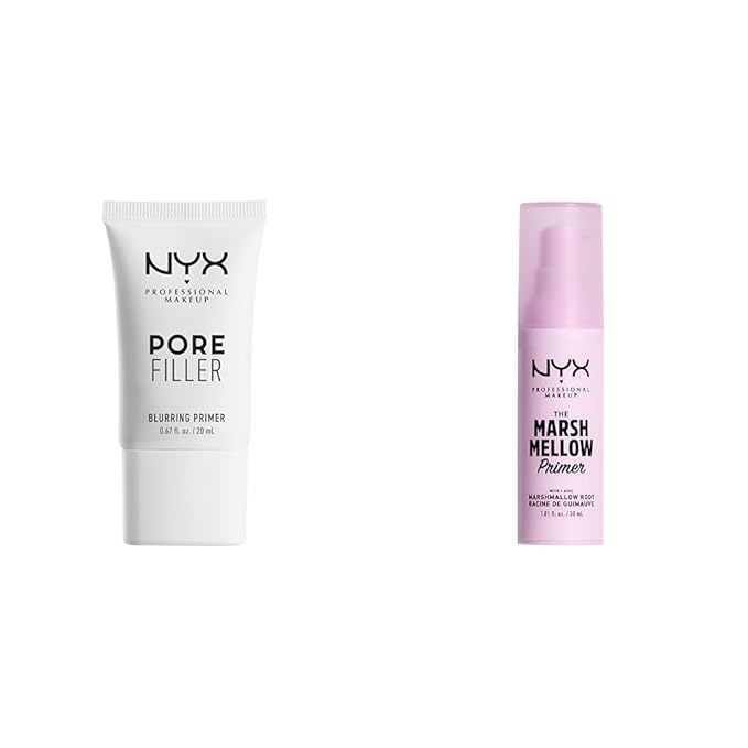 NYX PROFESSIONAL MAKEUP Pore Filler Blurring Primer and Marshmellow Smoothing Primer Vegan Face Primers-FemmiqueWomen