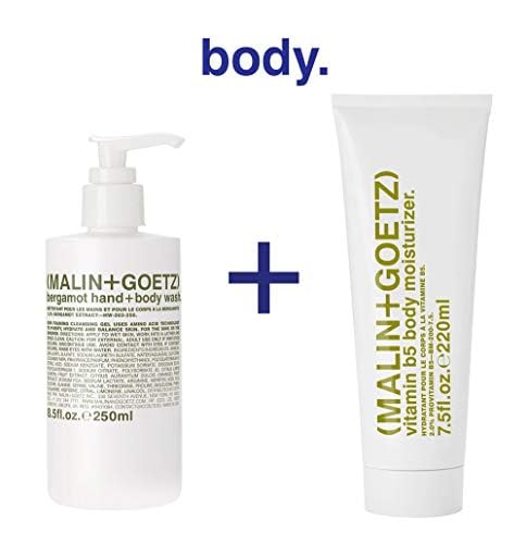 Malin + Goetz Essential Bergamot Purifying, Hydrating Hand + Body Wash, Natural Ingredients for All Skin Types, Soap for Sensitive, Dry Skin, No Stripping, Irritation, 16 Fl Oz-FemmiqueWomen
