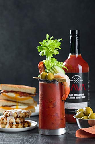 (3 Pack) LAVA Premium Bloody Mary Mix; Italian San Marzano Tomatoes, No Artificial Sweeteners, Vegan, Ready to Use, No Added Sugar, 1-Liter (33.8oz) Glass-FemmiqueWomen