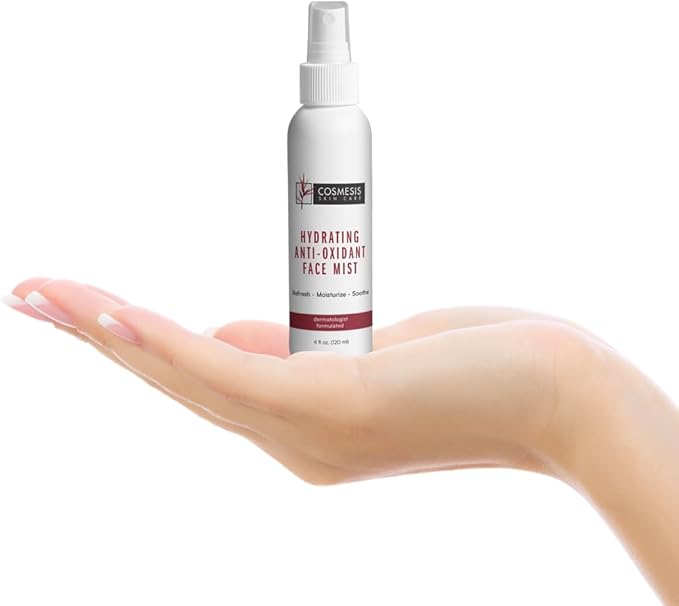 Cosmesis Hydrating Anti-Oxidant Face Mist - Refresh, Moisturize & Soothe Dry Skin, Tea Blend & Vitamins A/D - 4 fl oz-FemmiqueWomen