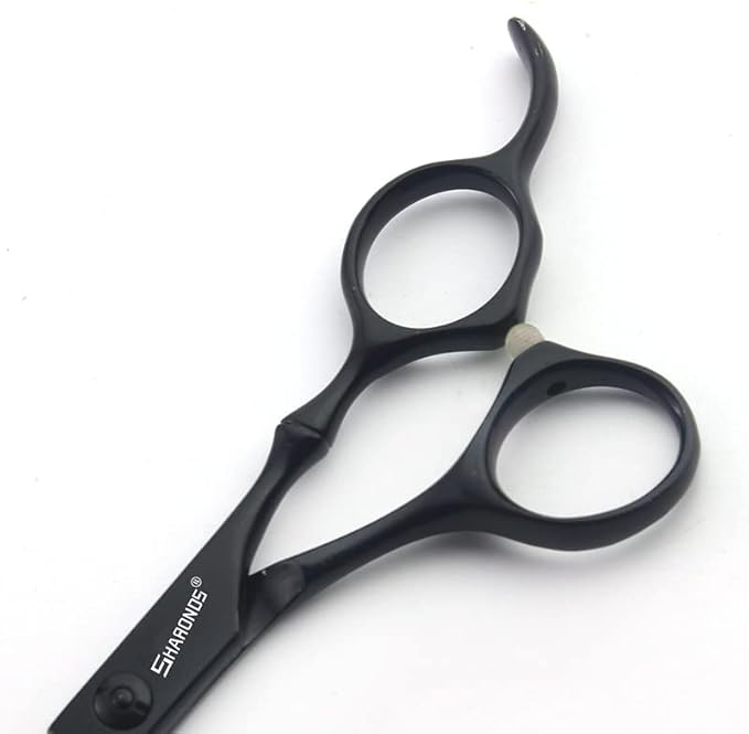 SHARONDS 6/7 Inch Professional 440C Hair Cutting Scissor Salon Hairdressing Thinning Shears Perfect for Barber and Home Use (6 in tooth)