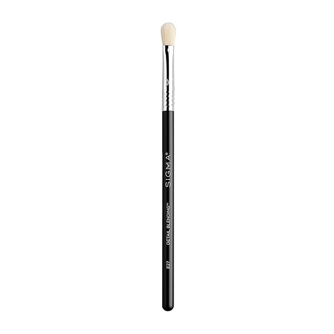 Sigma Beauty Professional E27 Detail Eyeshadow Blending Brush – Eyeshadow Application and Blending Brush - Apply Pigment and Blend Harsh Lines for a Well Blended Effect (1 Brush)-FemmiqueWomen
