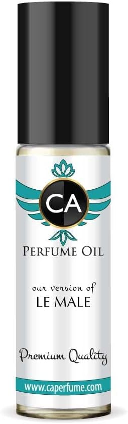 CA Perfume Impression of Le Male For Men Fragrance Body Oil Roll-On 0.3 Fl Oz/10ml-FemmiqueWomen