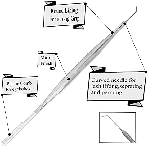 Lash Lift Tool Stainless Steel Lash Pick For Lash Lift Isolator Tool Eye Lash Lift Tools Kit Metal Lash Comb For Eyelash Accessories With Eyelashes Lifting Tools For Paint Eyelashes Lash Separation-FemmiqueWomen