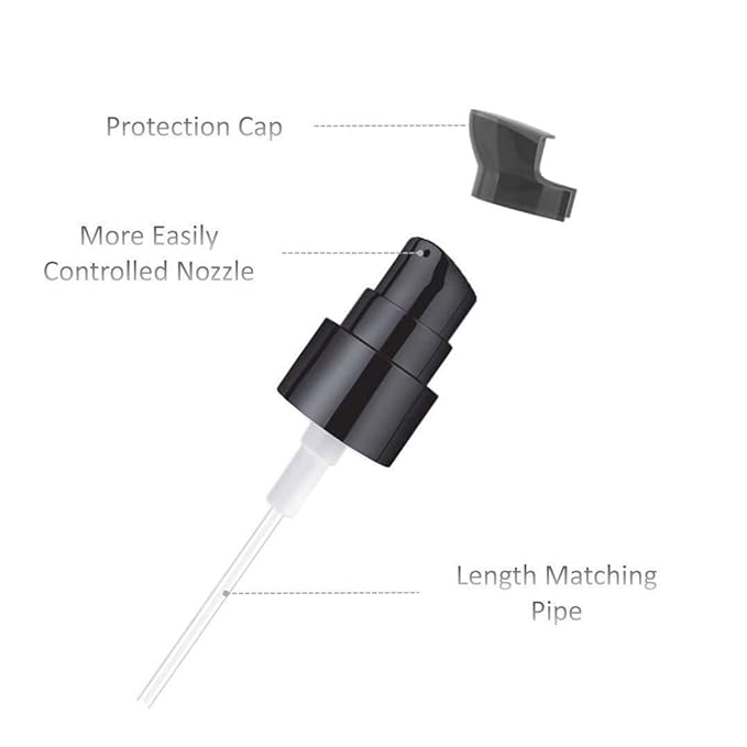 3PCS Black Replacement Foundation Pump Make-Up Cosmetic Liquid Foundation Make-Up Pump for MAC and Estee Lauder Double Wear Foundation (3PCS)-FemmiqueWomen