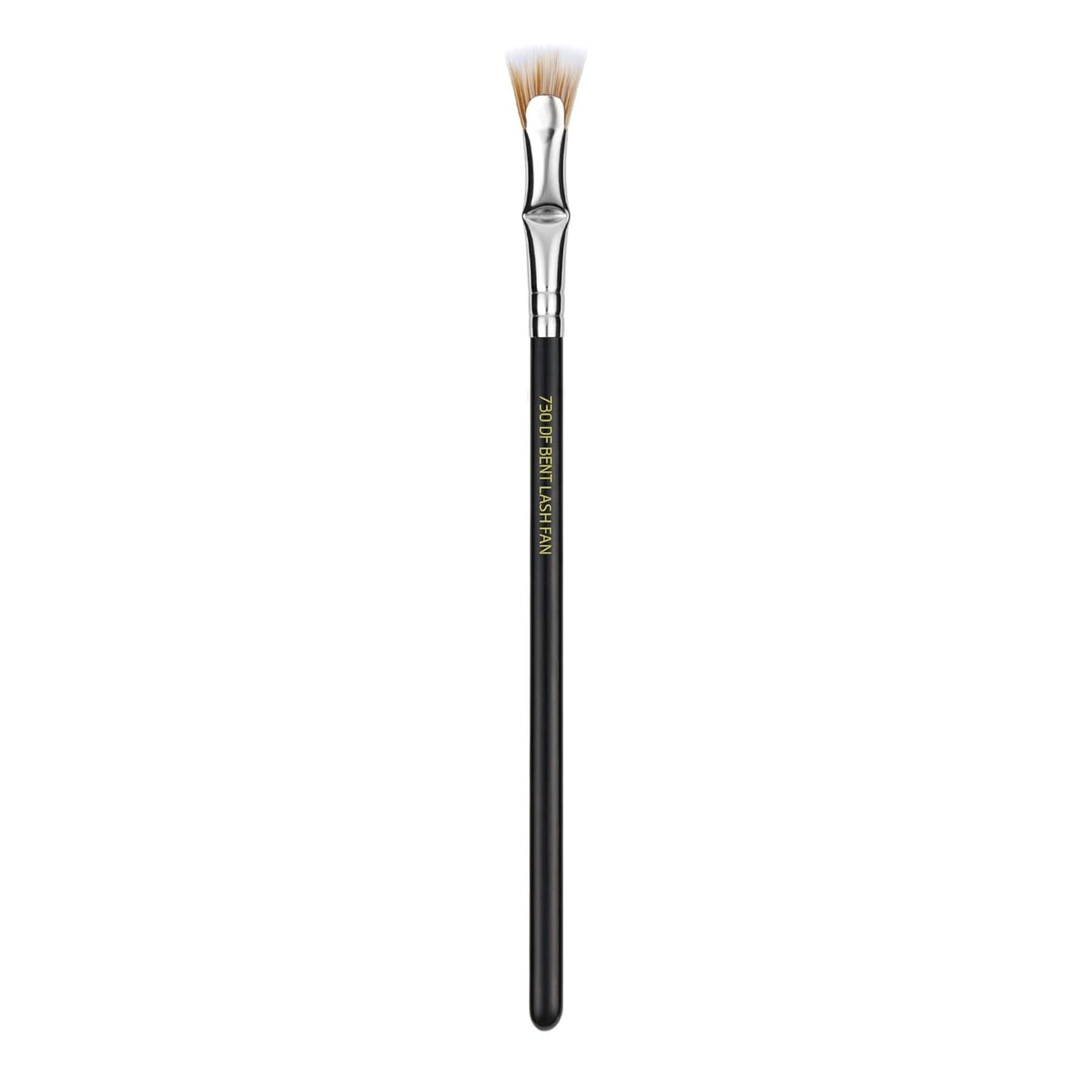 Bdellium Tools Professional Makeup Brush - Maestro Series 730 Bent Mascara Fan - With Soft Synthetic Fibers, For Applying Mascara (Black, 1pc)-FemmiqueWomen