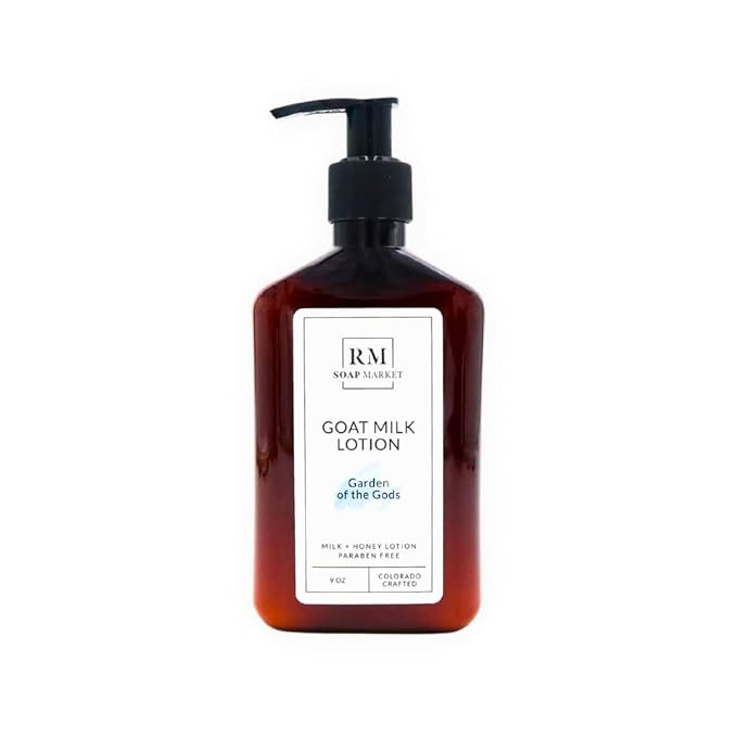 Goat Milk Lotion, Garden of the Gods Fragrance, Hydrating Lotion for Men & Women With Nourishing Goat Milk, Shea Butter, Sunflower Oil & Aloe, Spring Clover & Tender Greens Scent, 9 Oz-FemmiqueWomen