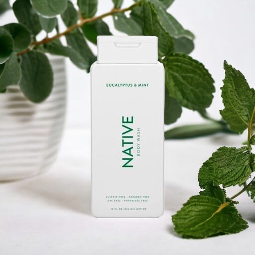 Native Body Wash Contains Naturally Derived Ingredients | For Women & Men, Sulfate, Paraben, & Dye Free Leaving Skin Soft and Hydrated | Eucalyptus & Mint 18 oz - 2 Pk-FemmiqueWomen
