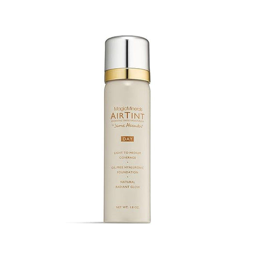 Jerome Alexander MagicMinerals AirTint Tinted Moisturizer AirBrush Spray Light Shade | Tinted Moisturizer Spray with Anti-Aging Ingredients-FemmiqueWomen